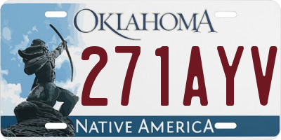 OK license plate 271AYV