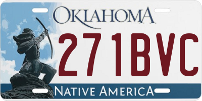 OK license plate 271BVC