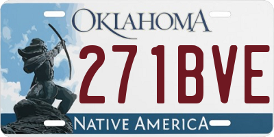 OK license plate 271BVE