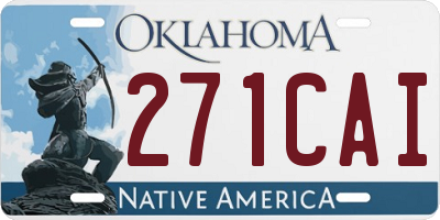 OK license plate 271CAI