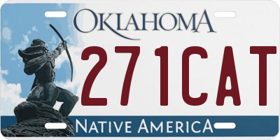 OK license plate 271CAT