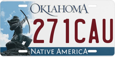 OK license plate 271CAU
