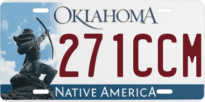 OK license plate 271CCM