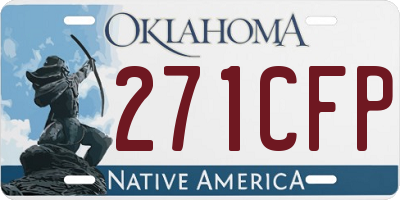 OK license plate 271CFP