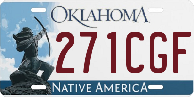 OK license plate 271CGF