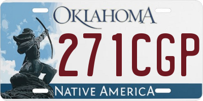 OK license plate 271CGP