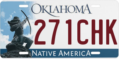 OK license plate 271CHK