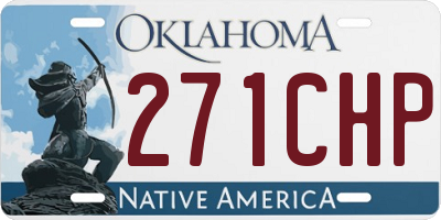 OK license plate 271CHP