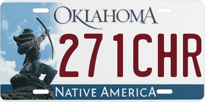 OK license plate 271CHR