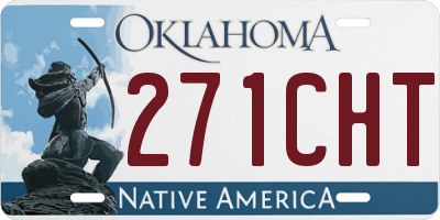 OK license plate 271CHT