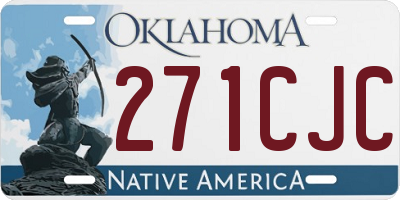 OK license plate 271CJC