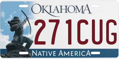 OK license plate 271CUG