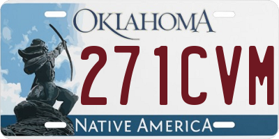 OK license plate 271CVM