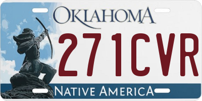 OK license plate 271CVR