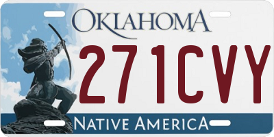 OK license plate 271CVY