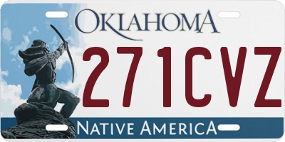 OK license plate 271CVZ