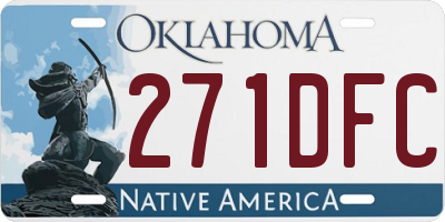 OK license plate 271DFC