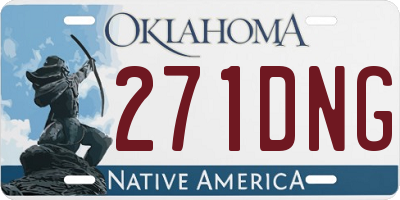 OK license plate 271DNG