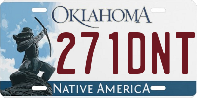 OK license plate 271DNT