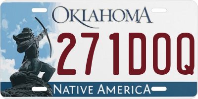OK license plate 271DOQ
