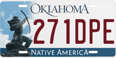 OK license plate 271DPE