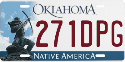OK license plate 271DPG