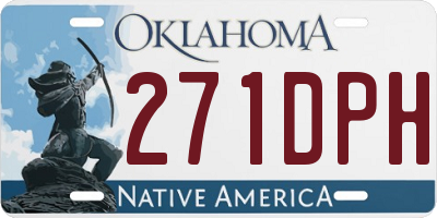 OK license plate 271DPH