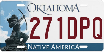 OK license plate 271DPQ
