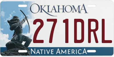 OK license plate 271DRL