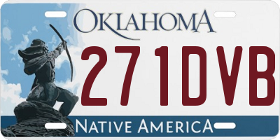 OK license plate 271DVB
