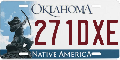 OK license plate 271DXE