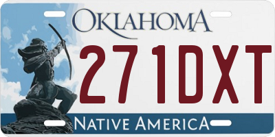 OK license plate 271DXT