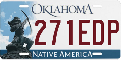 OK license plate 271EDP