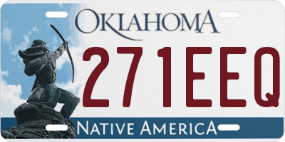 OK license plate 271EEQ