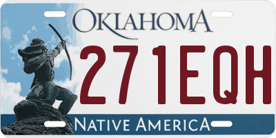 OK license plate 271EQH
