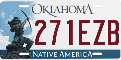 OK license plate 271EZB