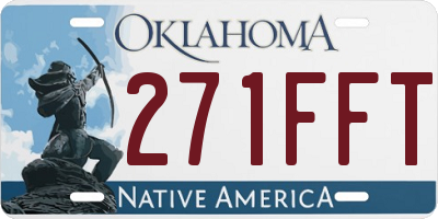 OK license plate 271FFT