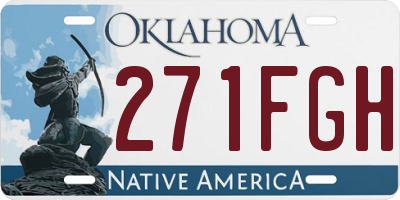 OK license plate 271FGH