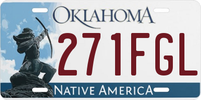 OK license plate 271FGL
