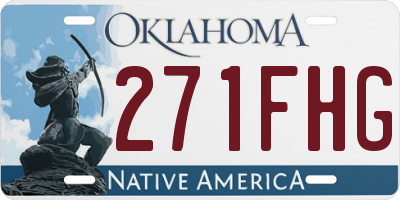 OK license plate 271FHG