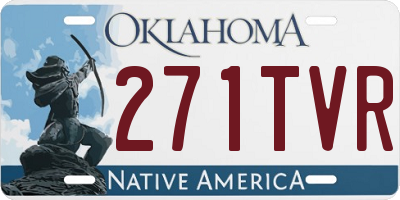 OK license plate 271TVR