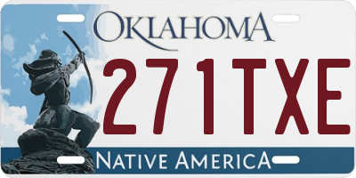 OK license plate 271TXE