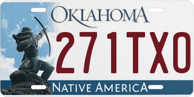 OK license plate 271TXO