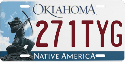OK license plate 271TYG