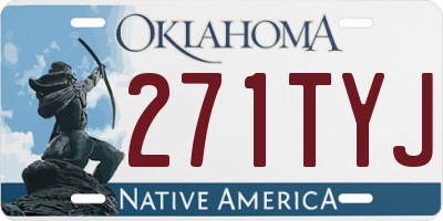 OK license plate 271TYJ