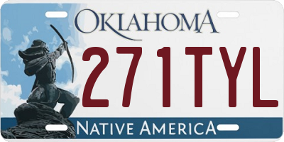 OK license plate 271TYL
