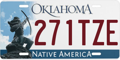 OK license plate 271TZE