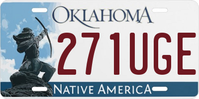 OK license plate 271UGE