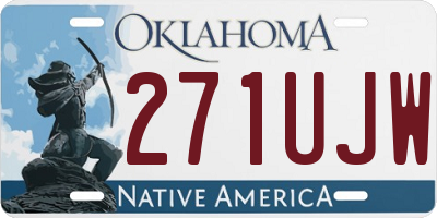 OK license plate 271UJW
