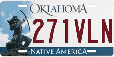 OK license plate 271VLN